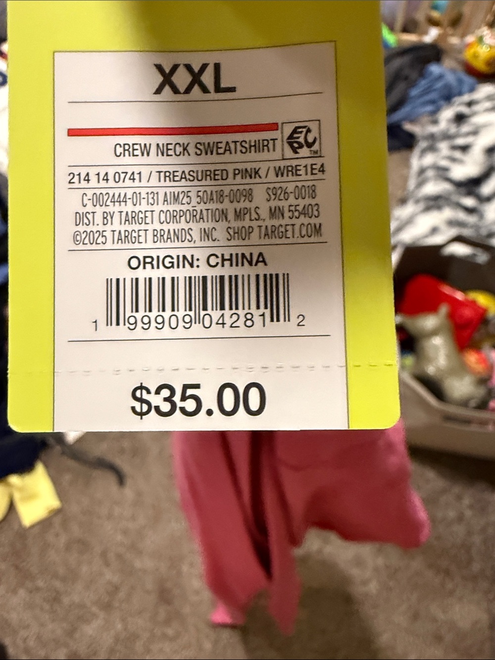all in motion Pink Off-Shoulder Modal Cotton Sweatshirt - Picture 14 of 14